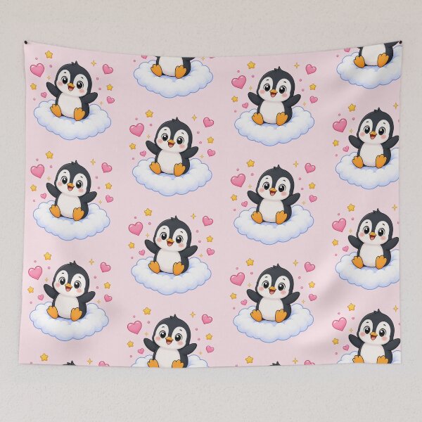 Item preview, Cute Penguin on a Heart Cloud designed and sold by Seculinator.