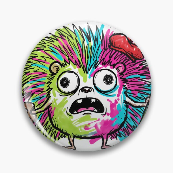 Item preview, Psychedelic Paint Panic: The Hilariously Distorted Colorful Hedgehog designed and sold by Thanakorn Prasing.