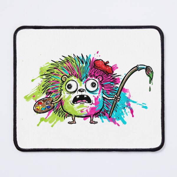 Item preview, Psychedelic Paint Panic: The Hilariously Distorted Colorful Hedgehog designed and sold by Thanakorn Prasing.