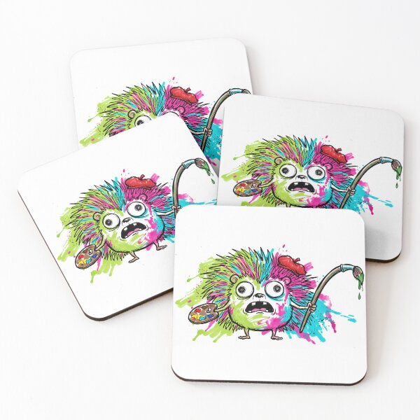 Item preview, Psychedelic Paint Panic: The Hilariously Distorted Colorful Hedgehog designed and sold by Thanakorn Prasing.