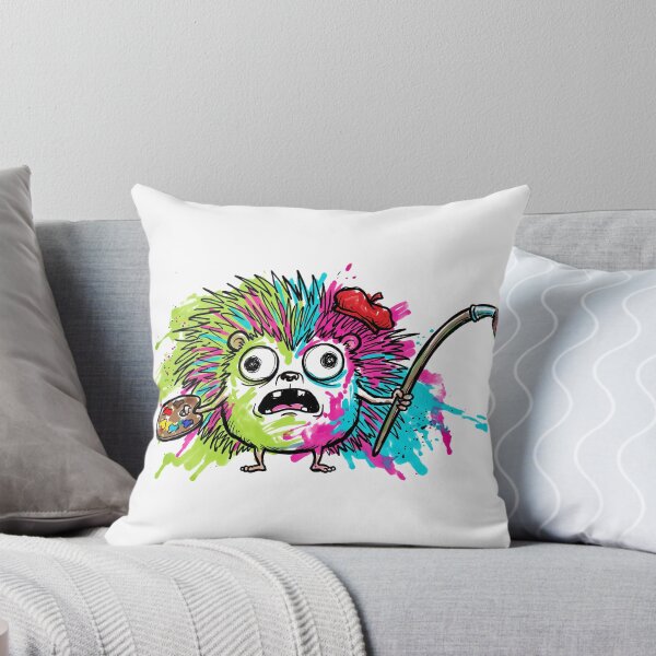 Item preview, Psychedelic Paint Panic: The Hilariously Distorted Colorful Hedgehog designed and sold by Thanakorn Prasing.