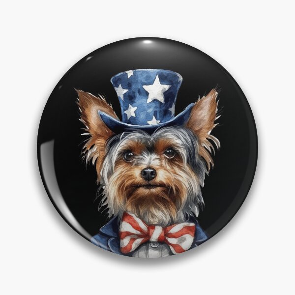 Item preview, Yorkshire Terrier Dressed as Uncle Sam designed and sold by Canvas-Whispers.