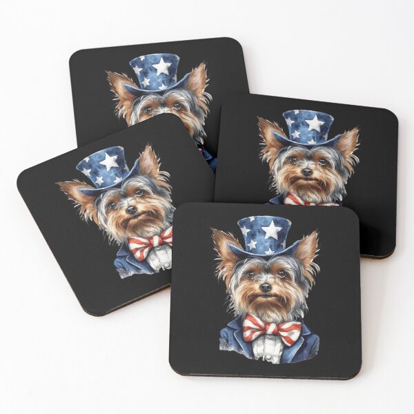 Item preview, Yorkshire Terrier Dressed as Uncle Sam designed and sold by Canvas-Whispers.