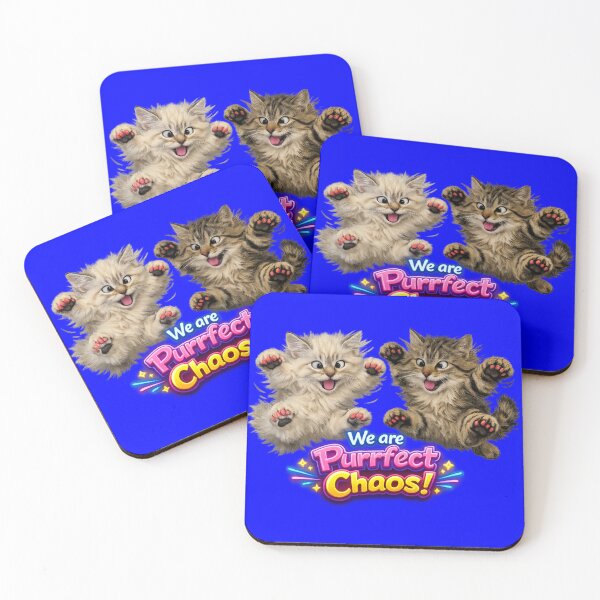 Item preview, We Are Purrfect Chaos Cats Dark Blue designed and sold by ptchris65.