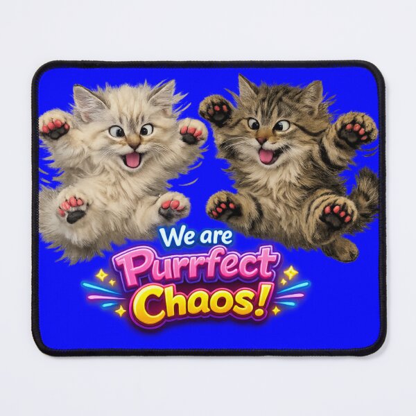 Item preview, We Are Purrfect Chaos Cats Dark Blue designed and sold by ptchris65.