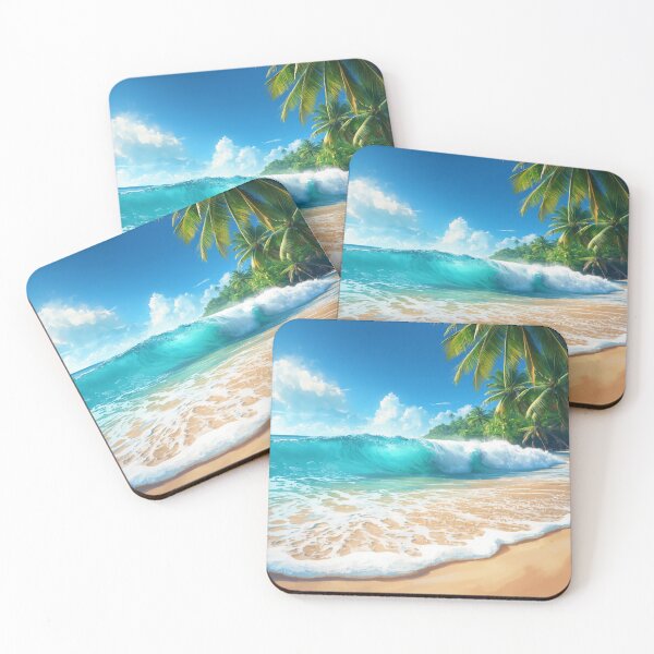 Item preview, Tropical Ocean Palm Trees Beach designed and sold by SeaStarAlex.