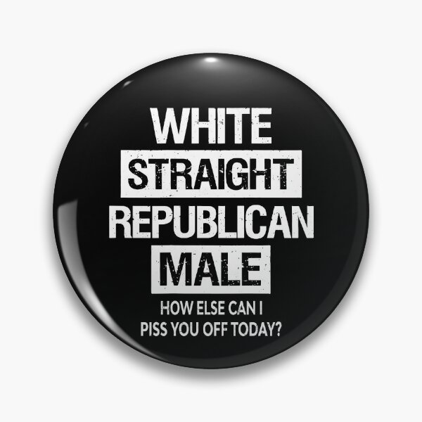 Item preview, White Straight Republican Male designed and sold by John Q. Cardholder.