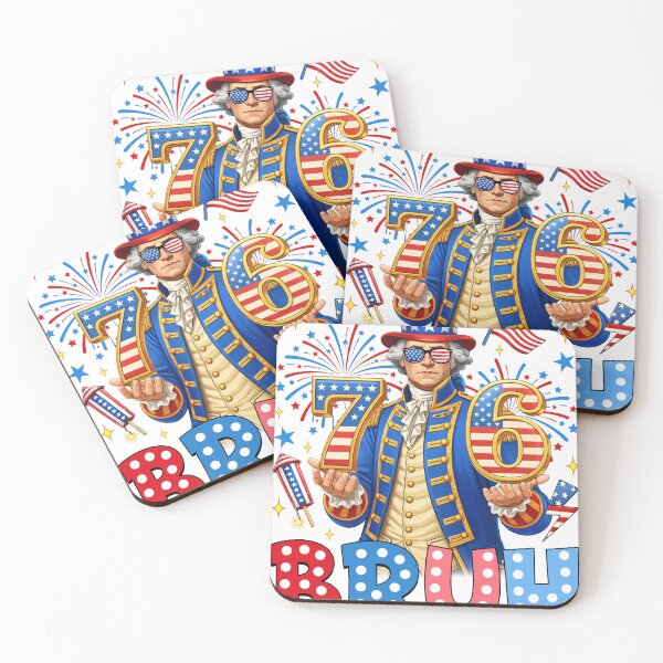 Item preview, 76 BRUH Funny George Washington 1776 Patriotic Independence Day designed and sold by varin-studio.