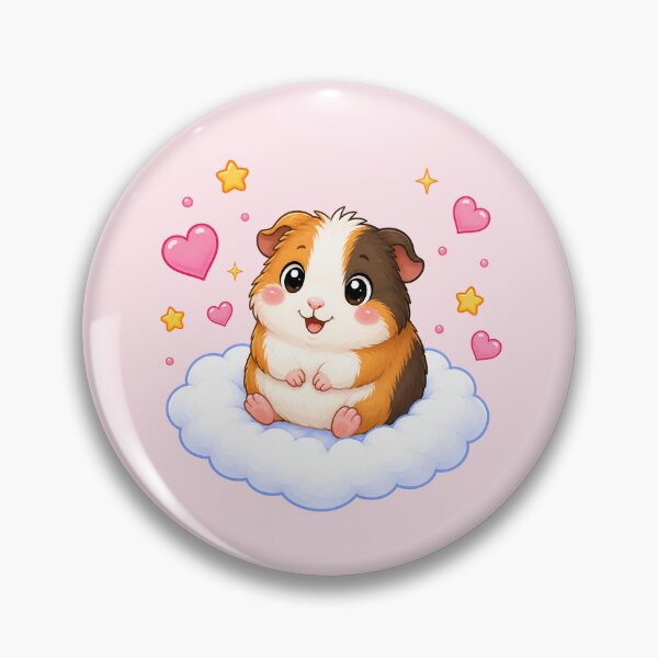 Item preview, Cute Guinea Pig on a Heart Cloud designed and sold by Seculinator.