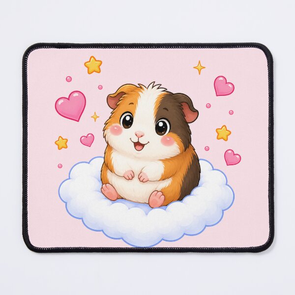 Item preview, Cute Guinea Pig on a Heart Cloud designed and sold by Seculinator.