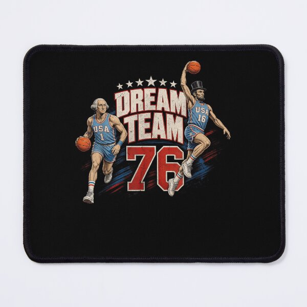 Item preview, Dream Team 76 USA Basketball George Washington Abraham Lincoln Olympic Tribute designed and sold by KAWKAW-DRHM.