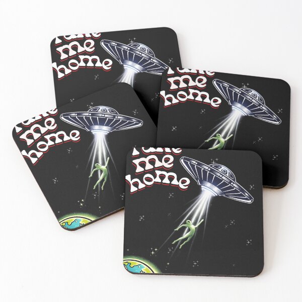 Item preview, Take Me Home - Funny UFO Alien Abduction Retro Space Design designed and sold by Velorand.