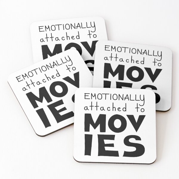 Item preview, Emotionally Attached To Movies Film Lover Quote designed and sold by Mooi Studio.