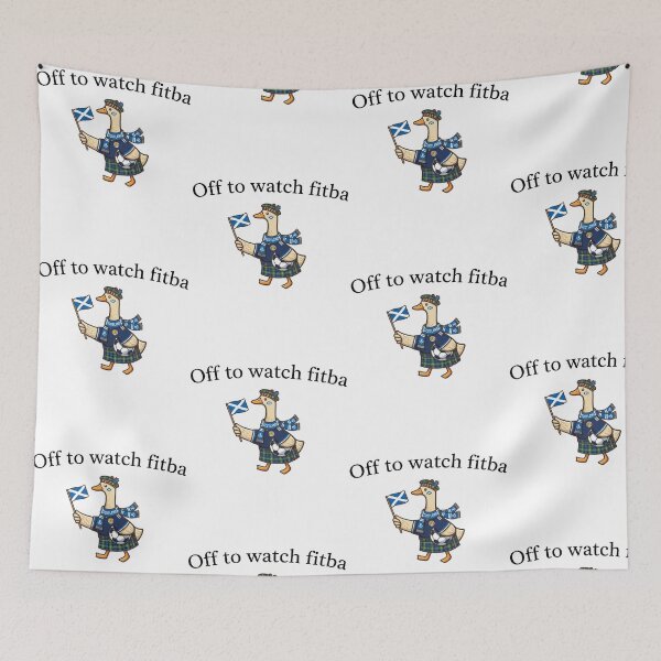 Item preview, Off To Watch Fitba Scottish Duck Soccer Football Sports Lover designed and sold by KAWKAW-DRHM.