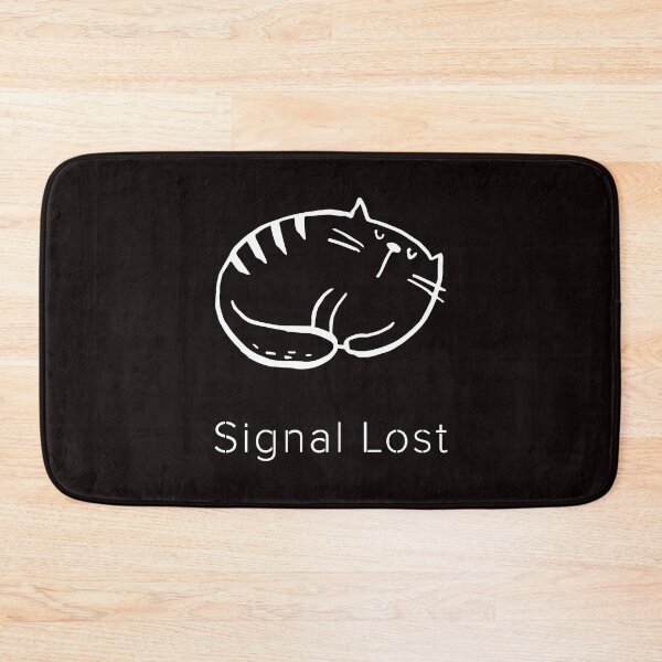 Item preview, Signal Lost Sleeping Cat Minimalist Design designed and sold by ContigoART.
