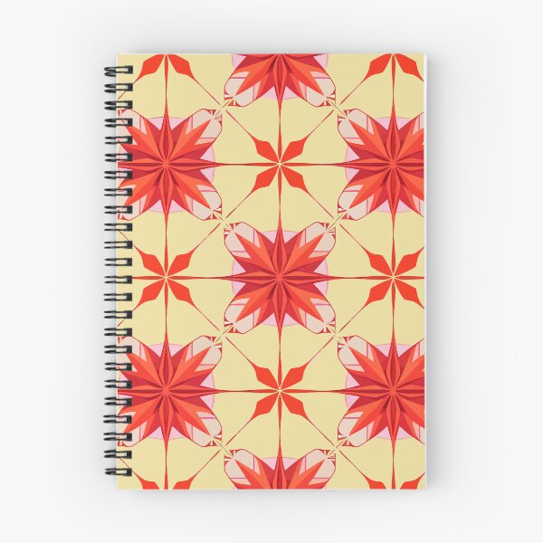 Item preview, Retro Coral Kaleidoscope Star - Geometric Tile Pattern designed and sold by UniqueDesign751.