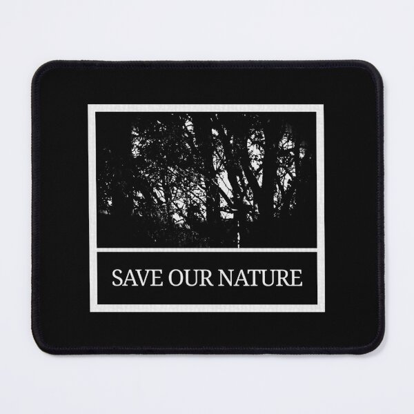 Item preview, Save our Nature with forest silhouette designed and sold by pigeonlovrs.