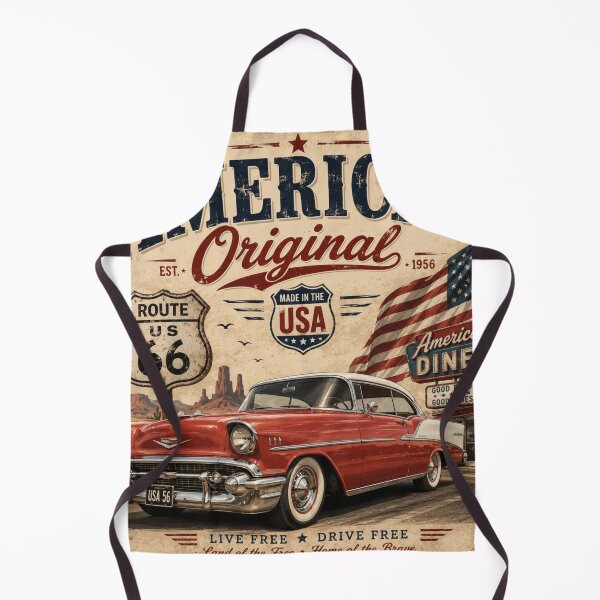 Item preview, American Original | Route 66 Vintage Car | Classic Americana Retro USA Design designed and sold by AstraDrip Studio.