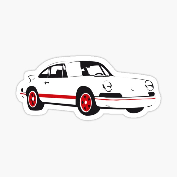 Roter Porsche 912 Vinyl Sticker, Automobil Geschenk, Auto Sticker, Trendy  Sticker, Laptop Aufkleber, Lustiger Aufkleber, Vintage Autos - .de