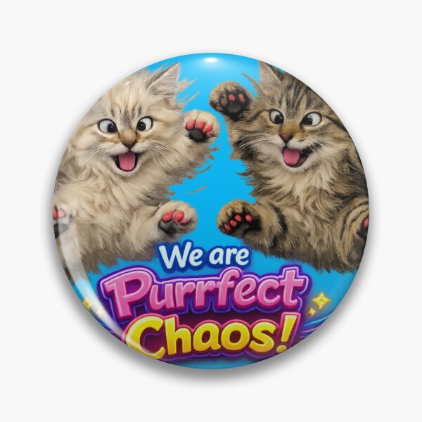 Item preview, We Are Purrfect Chaos Cats Light Blue designed and sold by ptchris65.