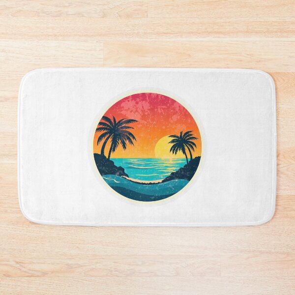 Item preview, Vintage 80s Beach Sunset | Professional Gift designed and sold by Kavya Art.
