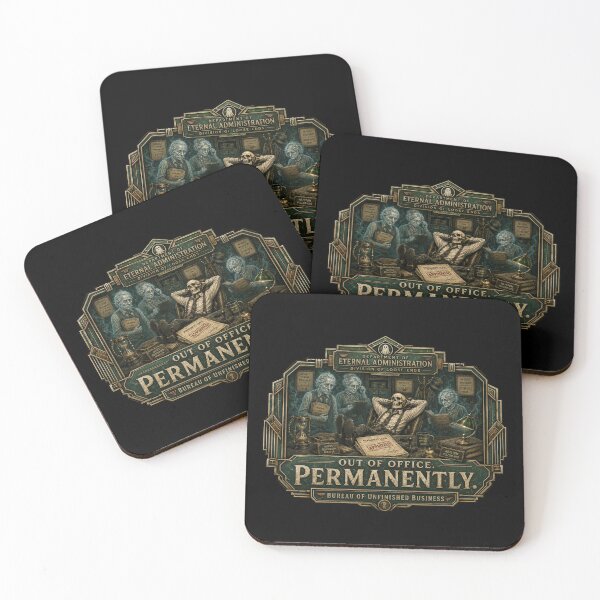 Item preview, Out of Office. Permanently. – Paranormal Office Humor Design designed and sold by Soft Panic Studio.