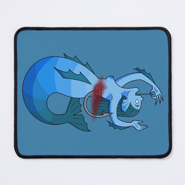 Item preview, Mermaid swallowing a fishhook designed and sold by selkaycik.