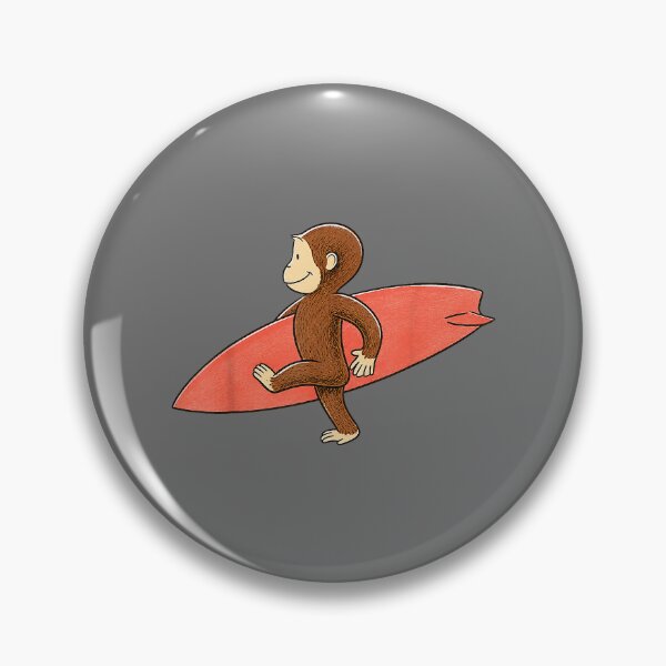 Item preview, Cute Monkey Carrying Surfboard Beach Summer designed and sold by KristineLi.