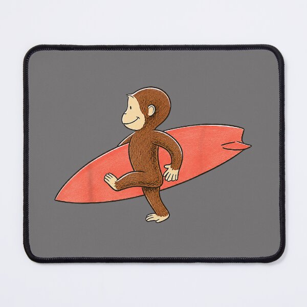 Item preview, Cute Monkey Carrying Surfboard Beach Summer designed and sold by KristineLi.