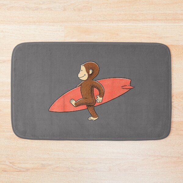 Item preview, Cute Monkey Carrying Surfboard Beach Summer designed and sold by KristineLi.