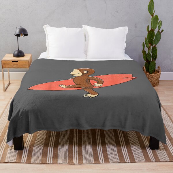 Item preview, Cute Monkey Carrying Surfboard Beach Summer designed and sold by KristineLi.