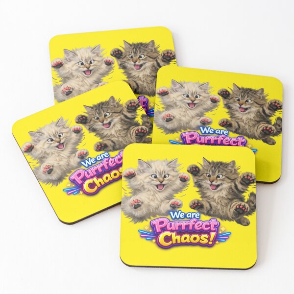 Item preview, We Are Purrfect Chaos Cats Yellow designed and sold by ptchris65.