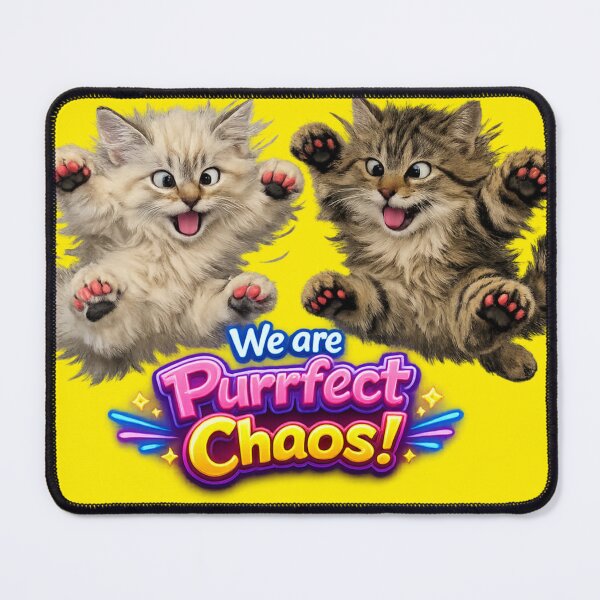 Item preview, We Are Purrfect Chaos Cats Yellow designed and sold by ptchris65.