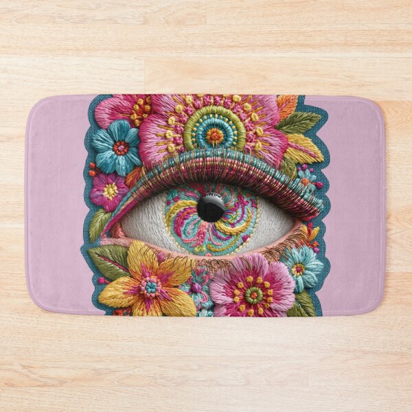 Item preview, Floral Eye Embroidery Botanical Vision designed and sold by MegaNovaArt.