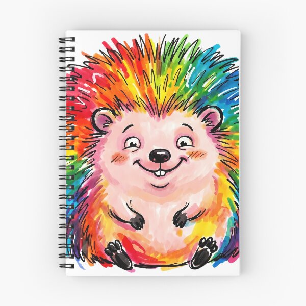 Item preview, Vibrant Marker Rainbow Hedgehog-Messy Rainbow Quill Hedgehog designed and sold by Thanakorn Prasing.