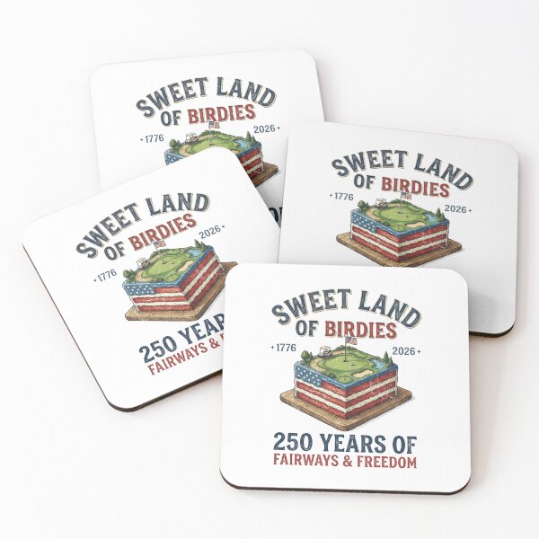 Item preview, Sweet Land of Birdies - 250 Years of USA Fairways and Freedom designed and sold by dudelinart.
