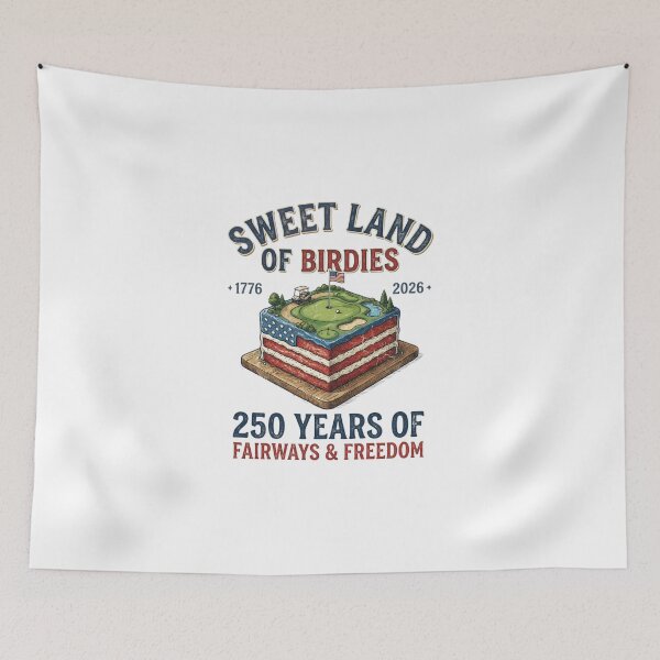 Item preview, Sweet Land of Birdies - 250 Years of USA Fairways and Freedom designed and sold by dudelinart.
