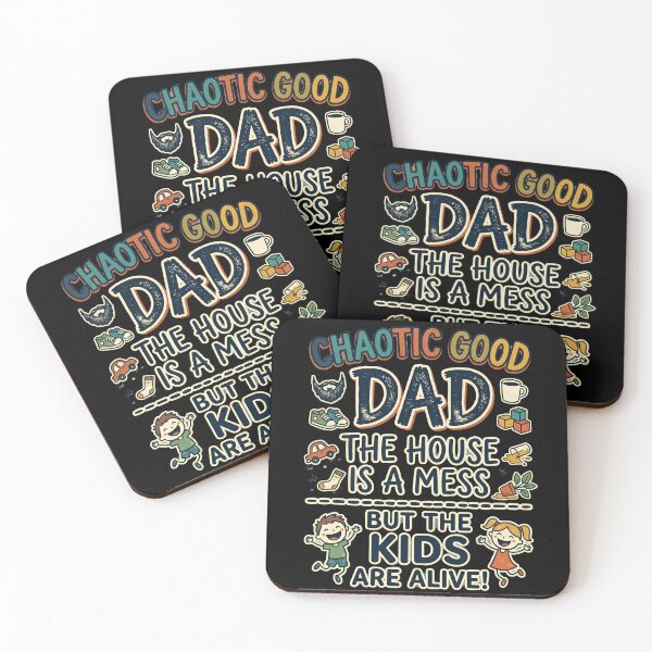 Item preview, Chaotic Good Dad The House Is A Mess But The Kids Are Alive Funny Parenting designed and sold by kndcreative.