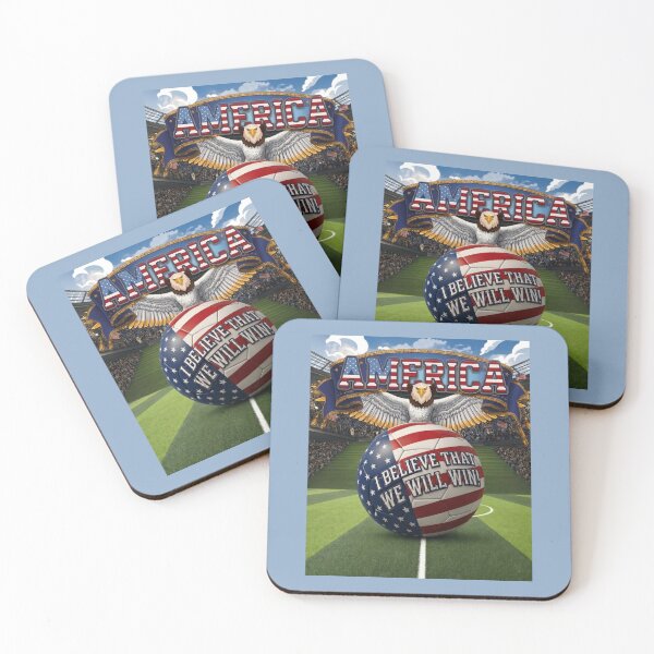 Item preview, America Soccer Eagle I Believe We Will Win designed and sold by Flirt-Teez.