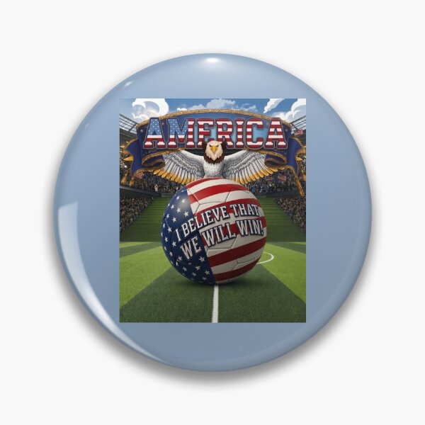 Item preview, America Soccer Eagle I Believe We Will Win designed and sold by Flirt-Teez.