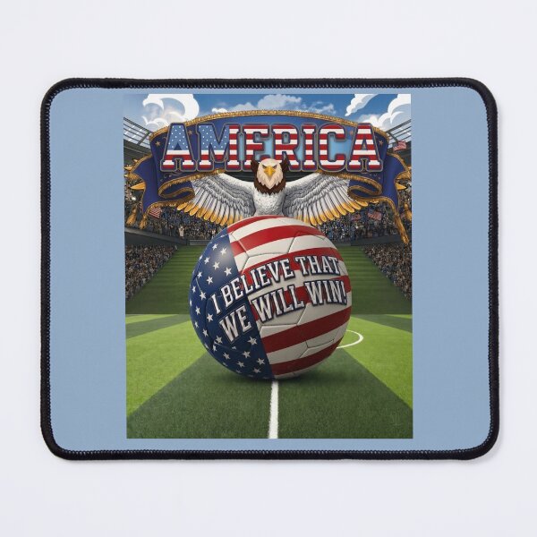 Item preview, America Soccer Eagle I Believe We Will Win designed and sold by Flirt-Teez.