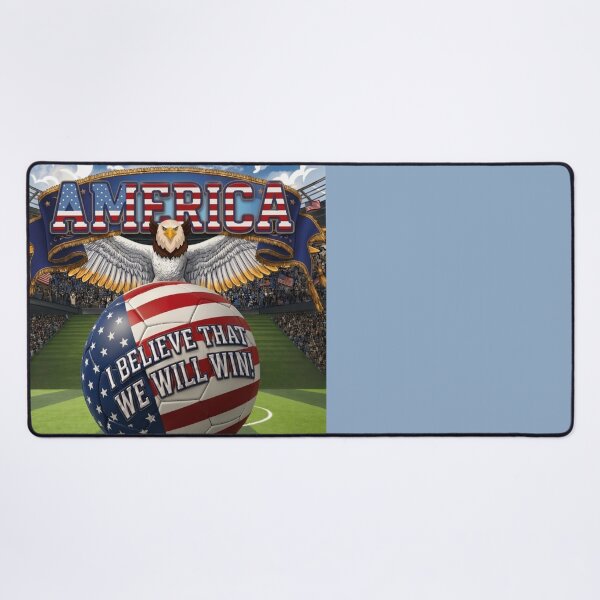 Item preview, America Soccer Eagle I Believe We Will Win designed and sold by Flirt-Teez.