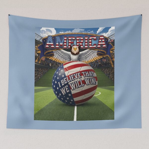 Item preview, America Soccer Eagle I Believe We Will Win designed and sold by Flirt-Teez.