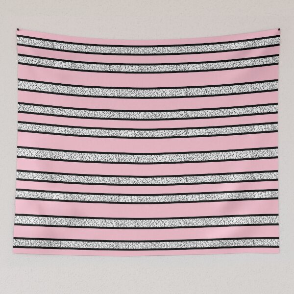 Item preview, Black and White Stripes on Pink designed and sold by JaygiesDesign.