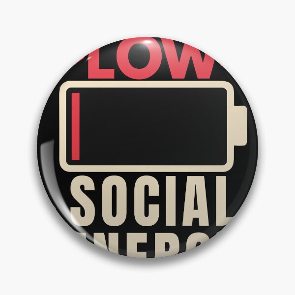 Item preview, Battery Low Social Energy 1% Funny Introvert T-Shirt designed and sold by Uvclick.