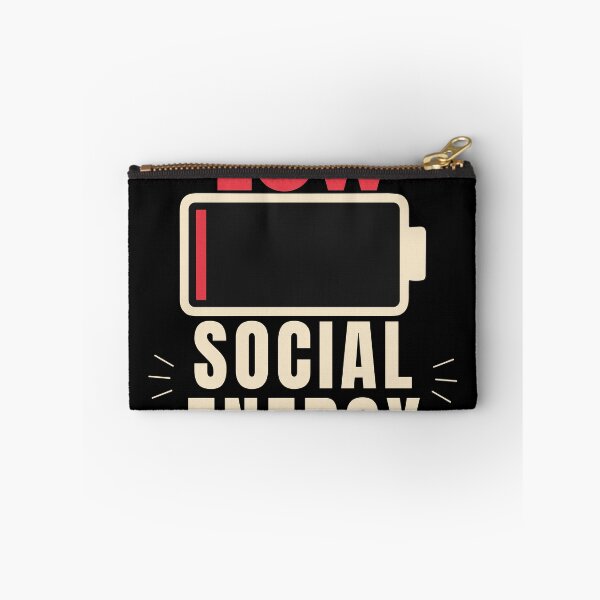 Item preview, Battery Low Social Energy 1% Funny Introvert T-Shirt designed and sold by Uvclick.