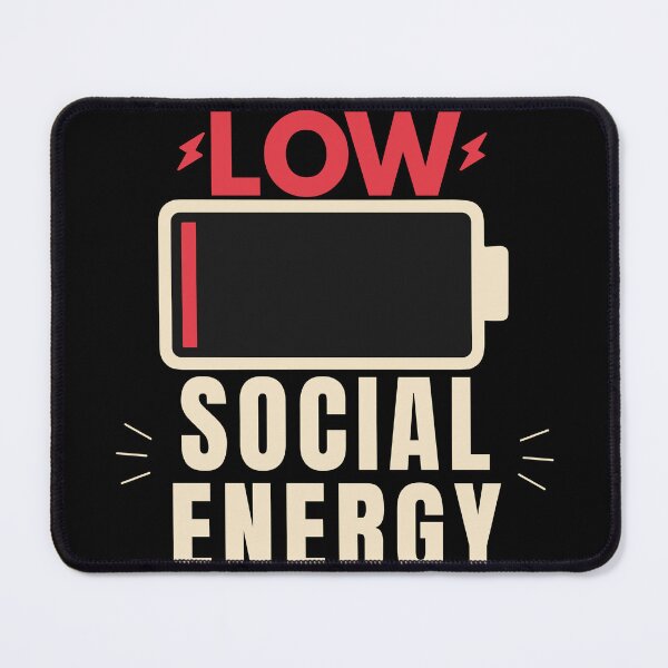 Item preview, Battery Low Social Energy 1% Funny Introvert T-Shirt designed and sold by Uvclick.