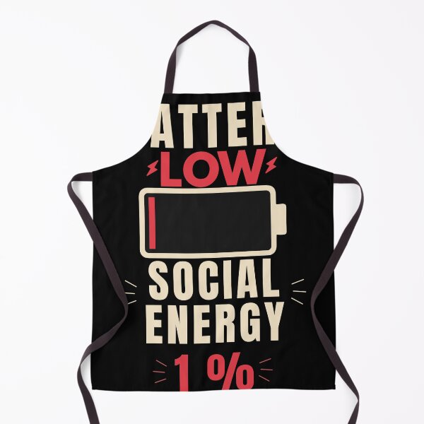 Item preview, Battery Low Social Energy 1% Funny Introvert T-Shirt designed and sold by Uvclick.