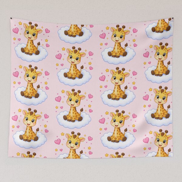Item preview, Cute Giraffe on a Heart Cloud designed and sold by Seculinator.