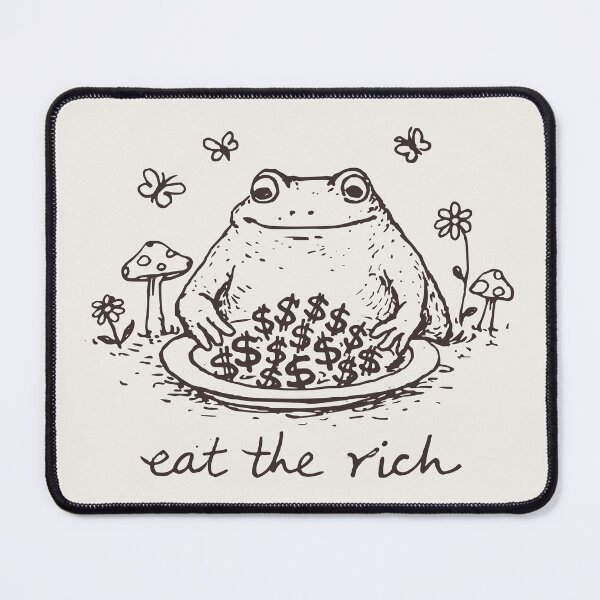 Item preview, Eat the Rich - Whimsical Frog designed and sold by Hope & Riot.
